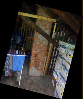 beginnende Versottung z.B. durch Heizen mit nassem Holz